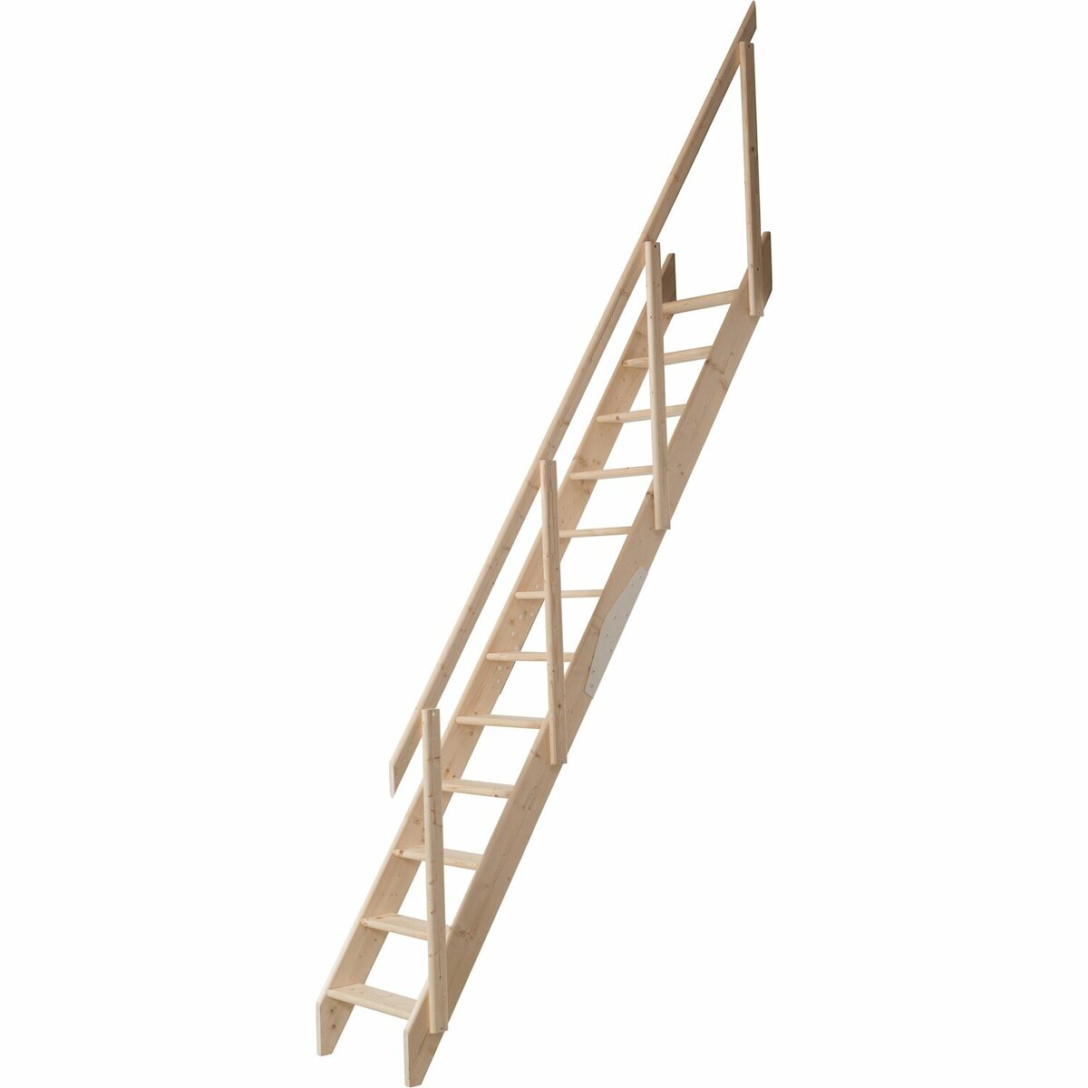 Bild 1 von Dolle Raumspartreppe Kiel Fichte unbehandelt FSC®