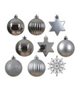 Bild 2 von Decoris Christbaumschmuck-Set, silber, 40-teilig