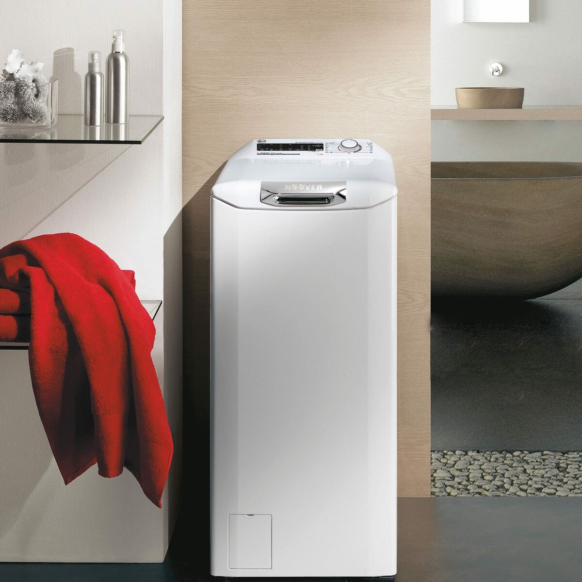 Bild 4 von Hoover Waschmaschine Toplader H3TSM47TAMCE-S, 7 kg, 1400 U/min