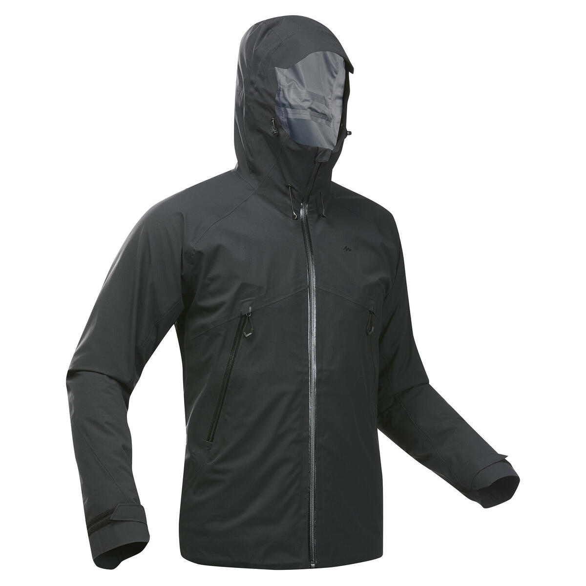 Bild 1 von Wanderjacke Herren wasserdicht leicht - MH500 schwarz