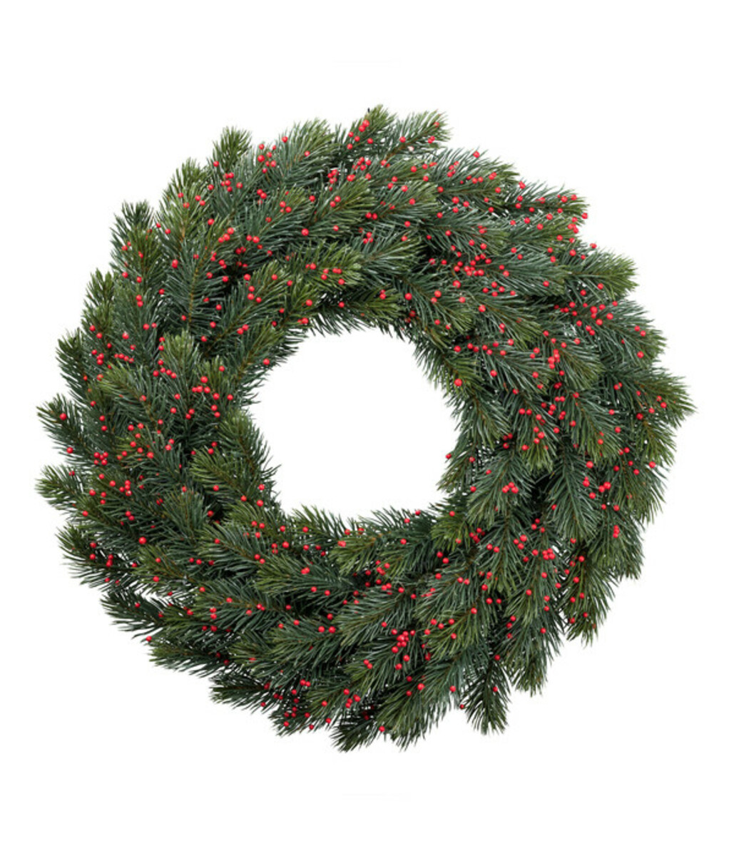Bild 1 von Gasper künstlicher Tannenkranz mit Beeren, ca. Ø48 cm