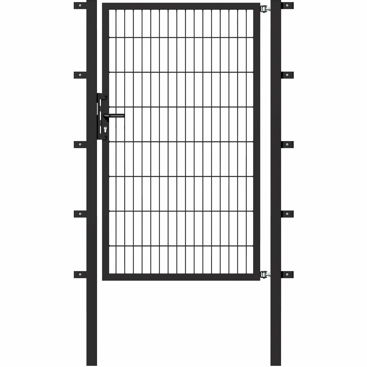 Bild 1 von Metallzaun Einzeltor für Doppelstabmatte Anthrazit 180 cm x 100 cm