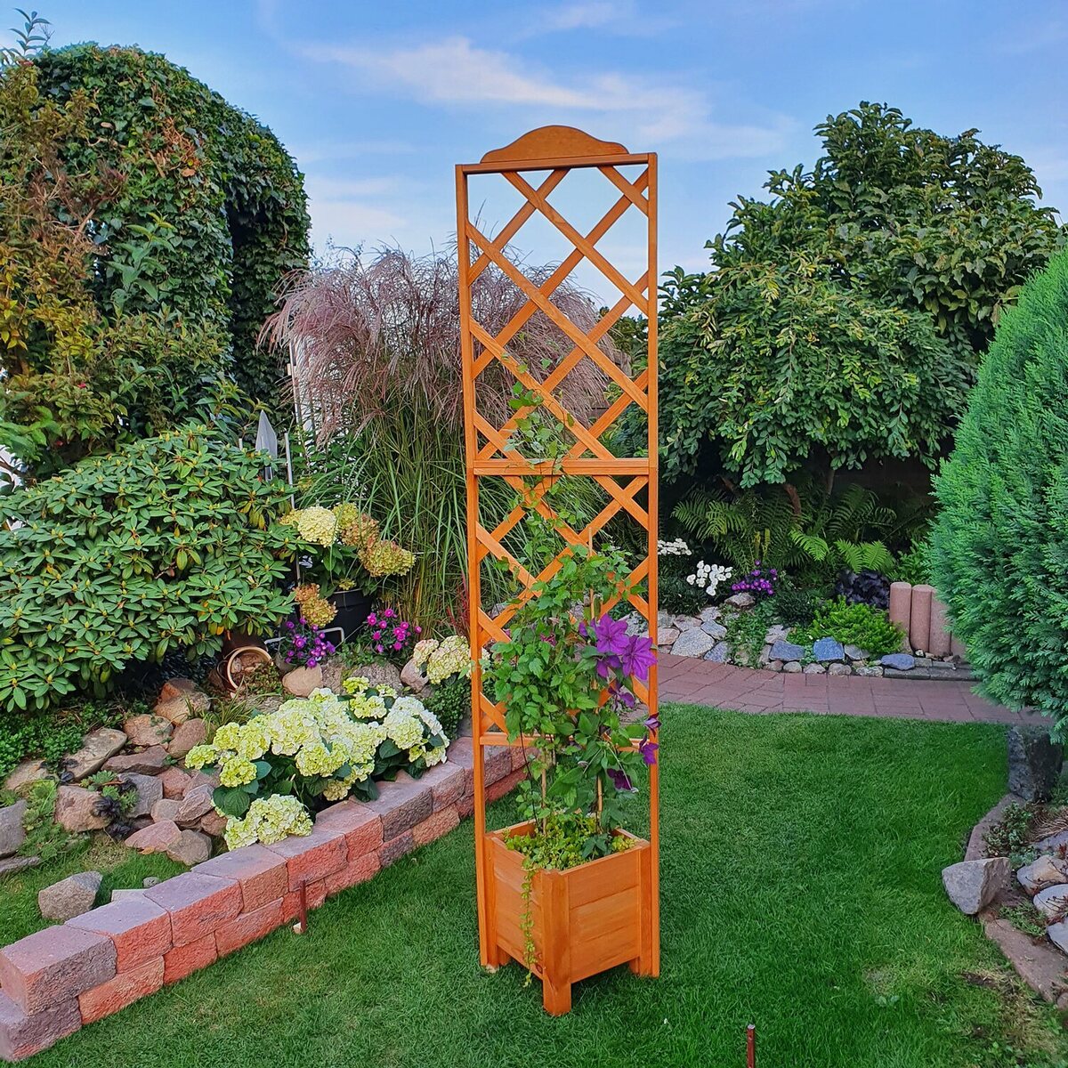 Bild 1 von Eck-Pflanzkasten Botanica mit Spalier 210 cm x 47 cm x 45 cm