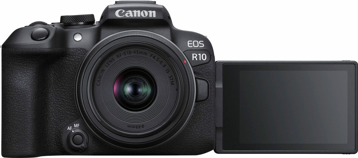 Bild 2 von Canon EOS R10 + RF-S 18-45mm F4.5-6.3 IS STM Systemkamera (RF-S 18-45mm F4.5-6.3 IS STM, 24,2 MP, Bluetooth, WLAN)