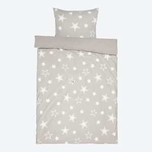 Baumwoll-Bettwäsche mit leuchtenden Sternen