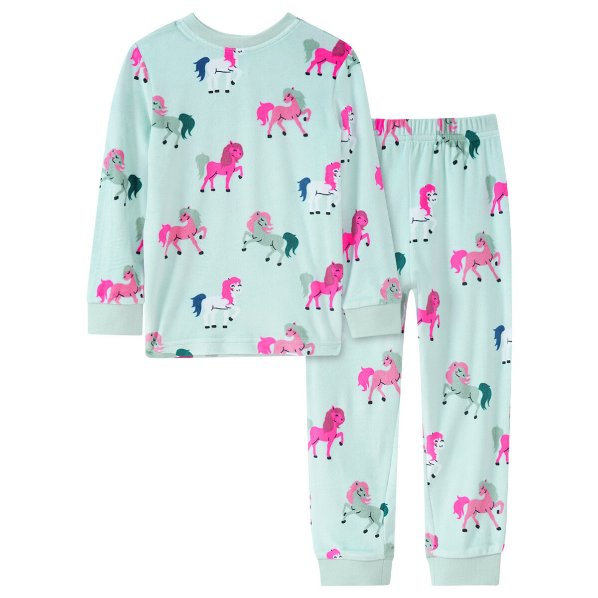 Bild 1 von Mädchen Schlafanzug mit Pferde-Allover