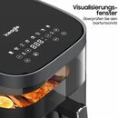 Bild 4 von iceagle Heißluftfritteuse AirFryer KDF-615A 6.7L Heißluftfritteuse Luftfritteuse, 1700,00 W, Sichtbares Sichtfenster, 8 Voreingestellte Funktionen, Digitalem LED-Touchscreen, Einstellbare Temp