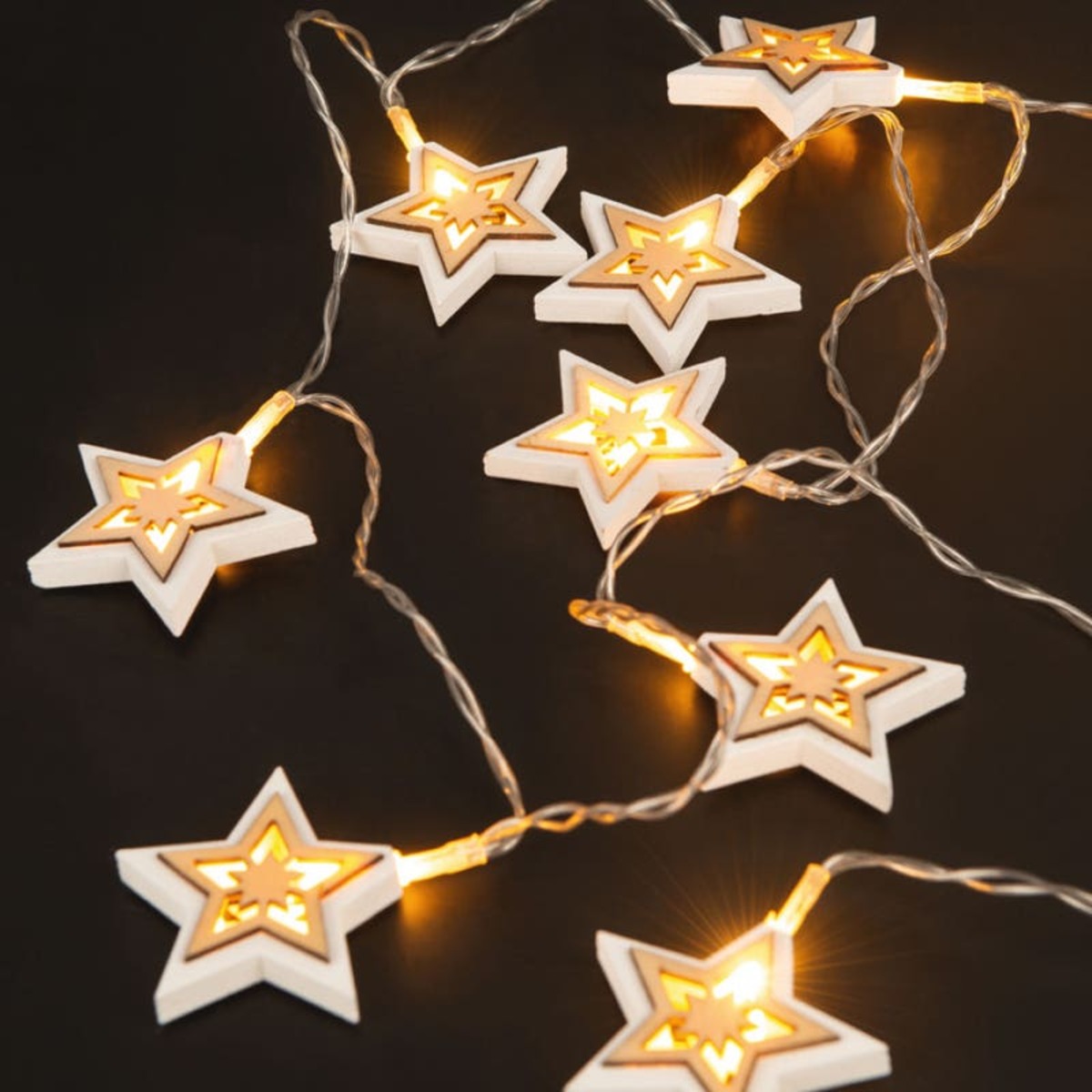 Bild 1 von LED-Lichterkette mit Sternen, ca. 165cm