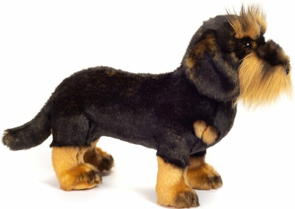 Bild 2 von Teddy Hermann® Kuscheltier Rauhaardackel stehend, 28 cm, zum Teil aus recyceltem Material