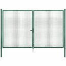 Bild 1 von Doppeltor für Maschendraht- und Alberts Fix-Clip Pro-Zaun Grün 200 cm x 300 cm