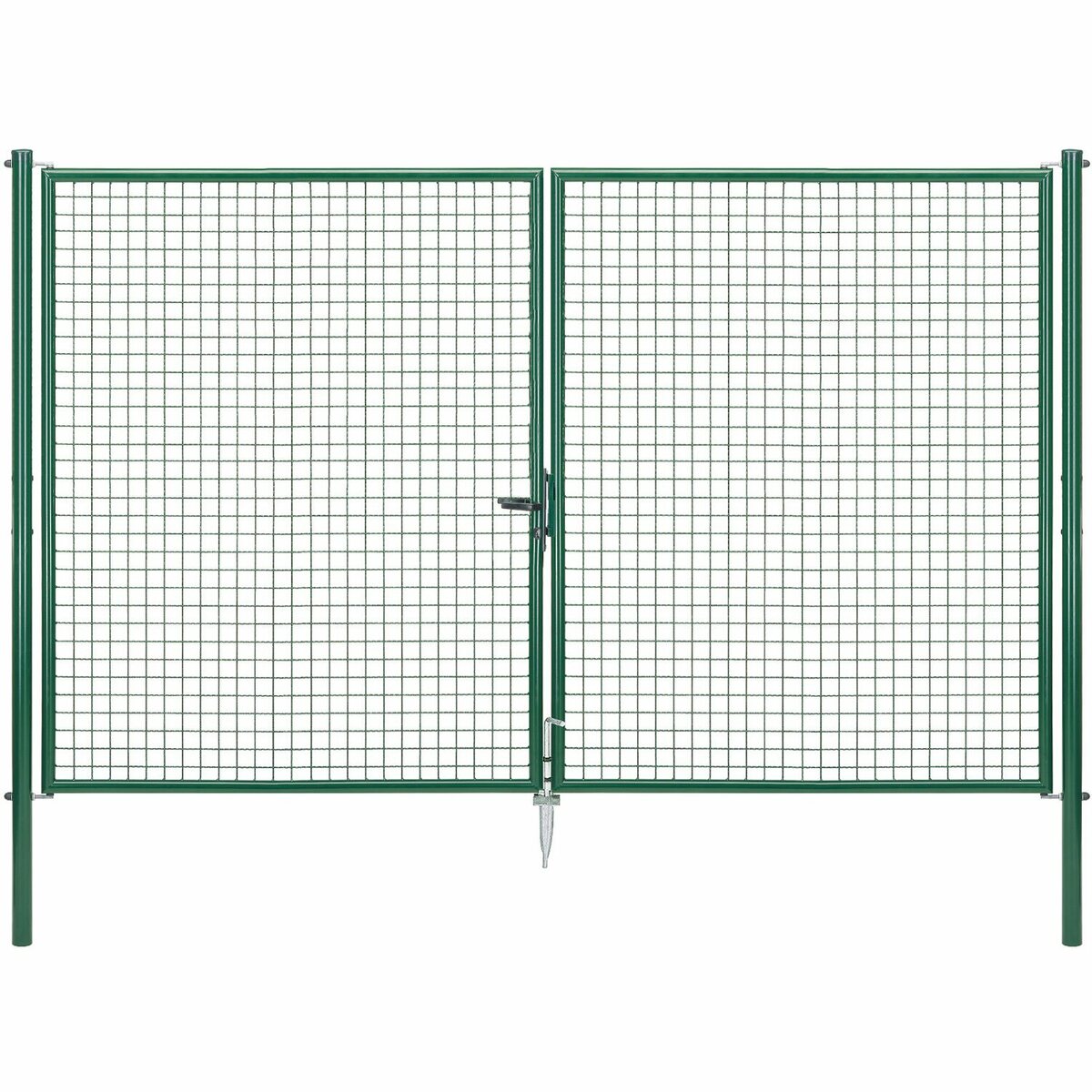 Bild 1 von Doppeltor für Maschendraht- und Alberts Fix-Clip Pro-Zaun Grün 200 cm x 300 cm