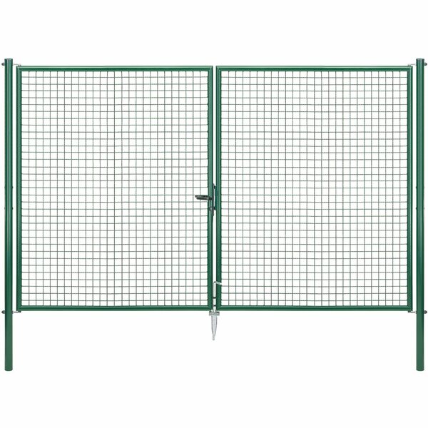 Bild 1 von Doppeltor für Maschendraht- und Alberts Fix-Clip Pro-Zaun Grün 200 cm x 300 cm