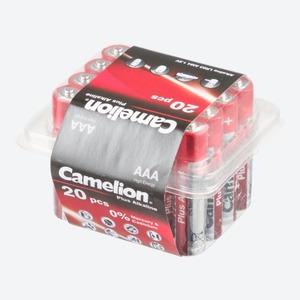 Camelion Plus Alkaline AAA-Batteriebox, 2er-Pack