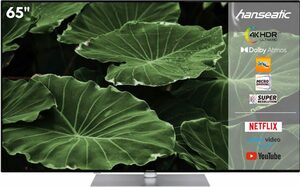 Hanseatic 65U800UDS LED-Fernseher (164 cm/65 Zoll, 4K Ultra HD, Android TV, Smart-TV)