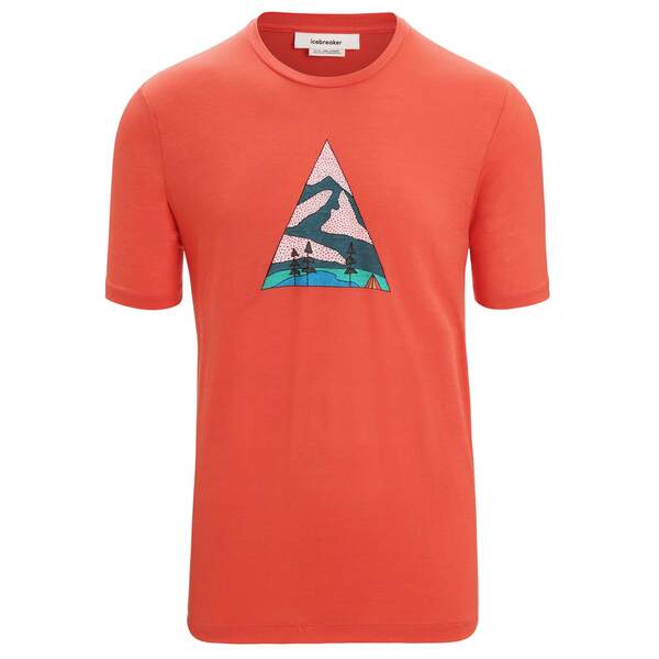 Bild 1 von Icebreaker
              
                 MEN TECH LITE II SS TEE CAMPING GROUNDS Herren - Funktionsshirt