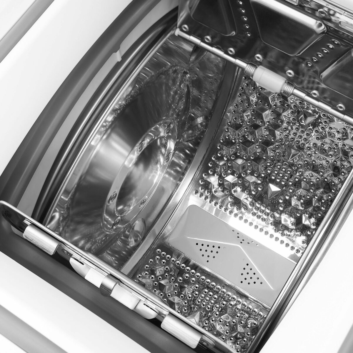 Bild 4 von Midea Waschmaschine Toplader MF100T70B-12A, 7,00 kg, 1200 U/min, AquaStop, Soft Opener, XL Türöffnung, Inverter Motor