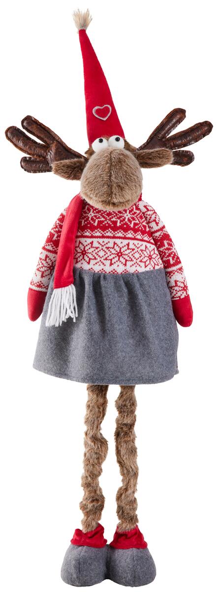 Bild 1 von Dekorentier Deer in Braun/Grau/Rot