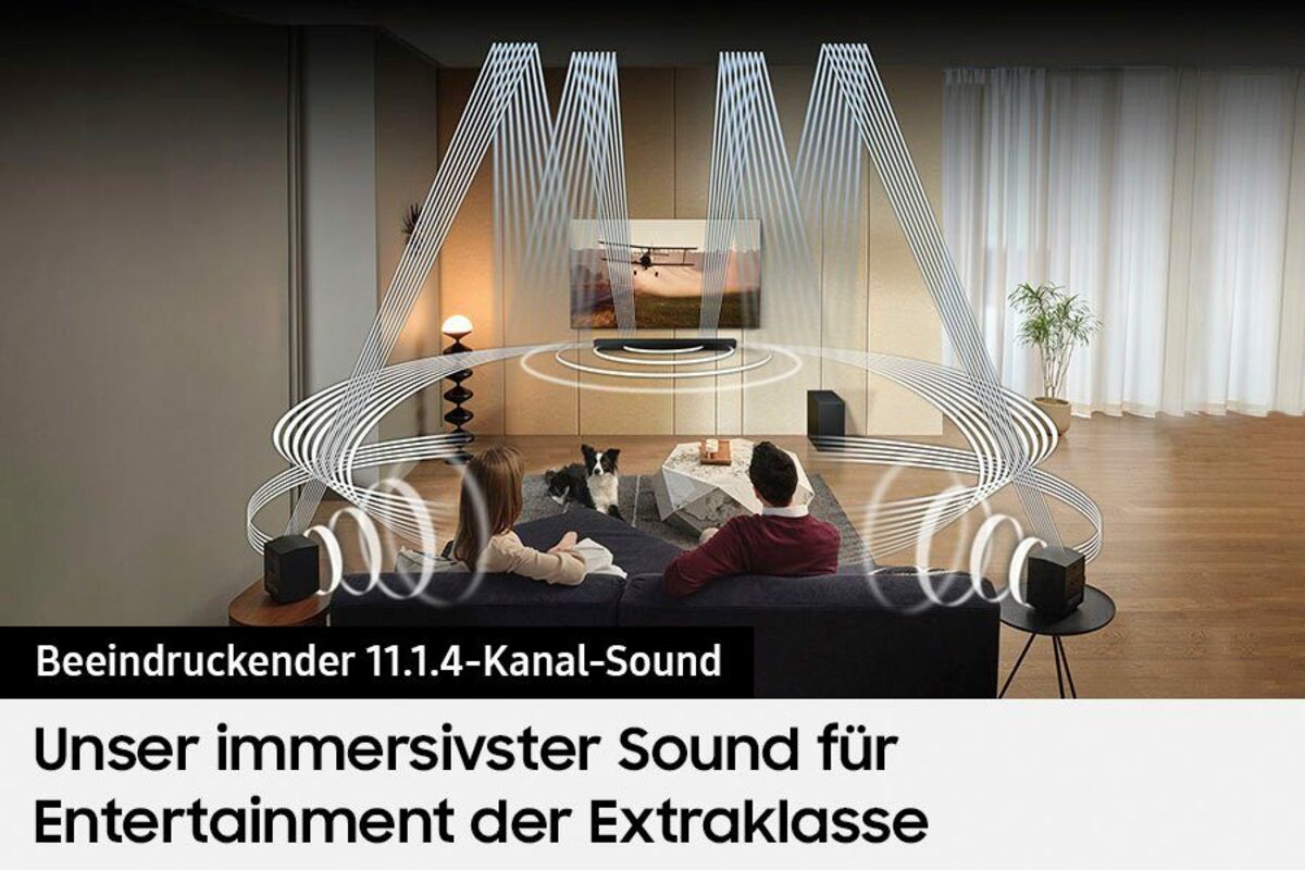 Bild 4 von Samsung HW-Q995GC Soundbar (656 W, 11.1.4-Kanal Surround Sound System, 4.0.2-Kanal Rücklautsprecher, Kabelloses Dolby Atmos & DTS:X, SpaceFit Sound Pro)