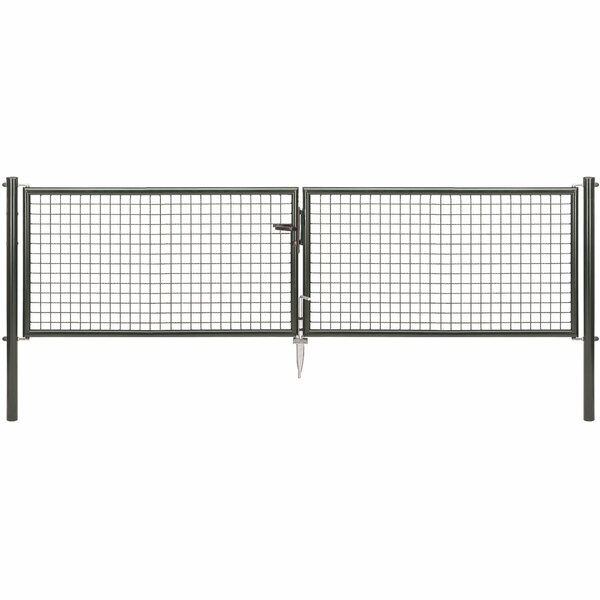 Bild 1 von Doppeltor für Maschendraht- u. Fix-Clip Pro-Zaun Anthrazit-Met. 75 x 300 cm