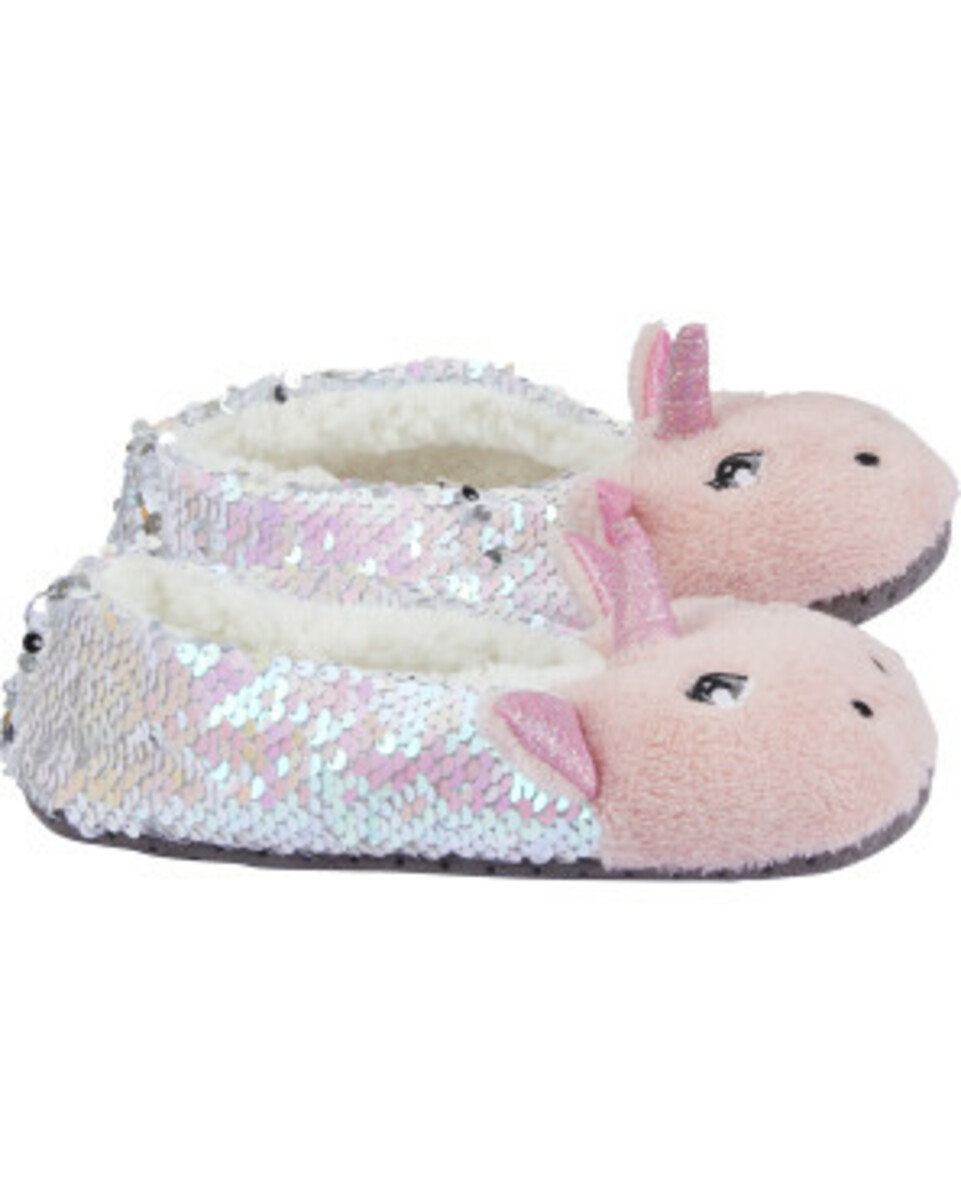 Bild 1 von Ballerina-Hausschuhe mit Wendepailletten