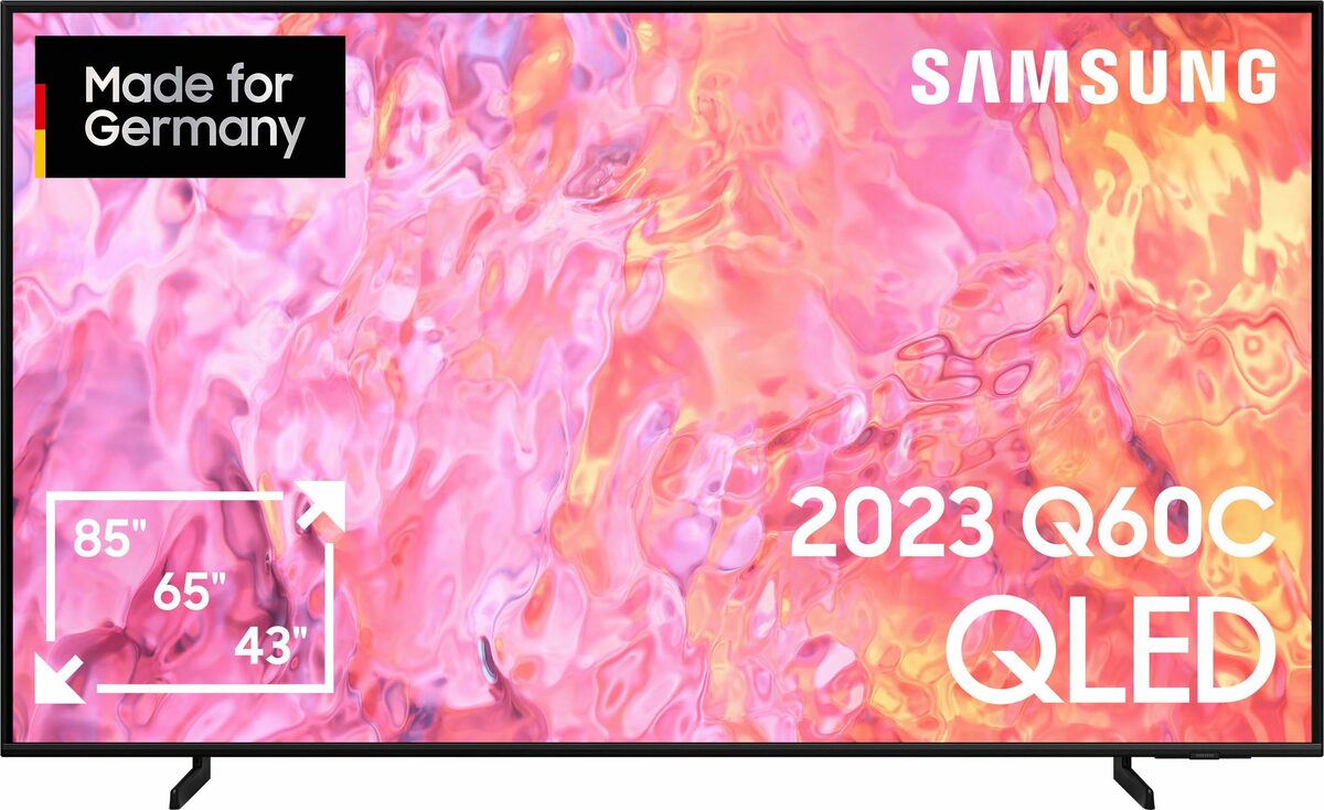 Bild 1 von Samsung GQ65Q60CAU LED-Fernseher (163 cm/65 Zoll, Smart-TV, 100% Farbvolumen mit Quantum Dots, AirSlim, Gaming Hub, Quantum HDR)