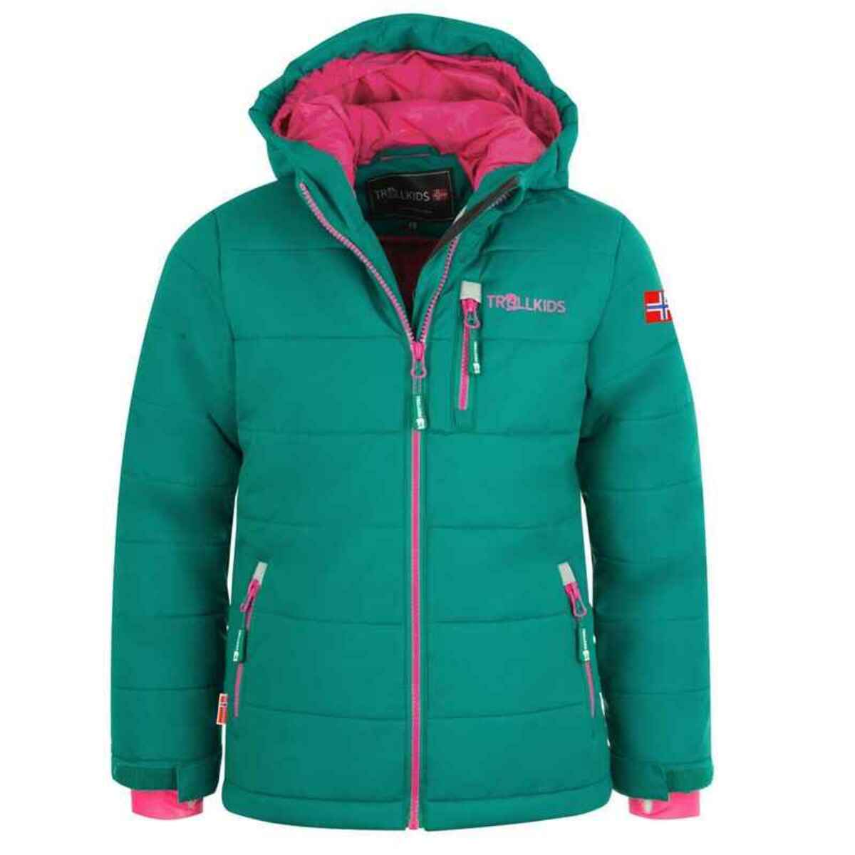 Bild 1 von Kinder Winterjacke Hemsedal XT Wasserabweisend Smaragdgrün/Rubinrot
