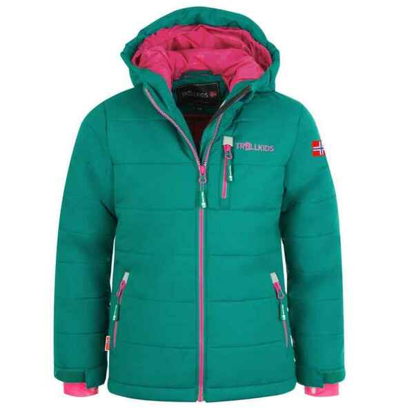 Bild 1 von Kinder Winterjacke Hemsedal XT Wasserabweisend Smaragdgrün/Rubinrot