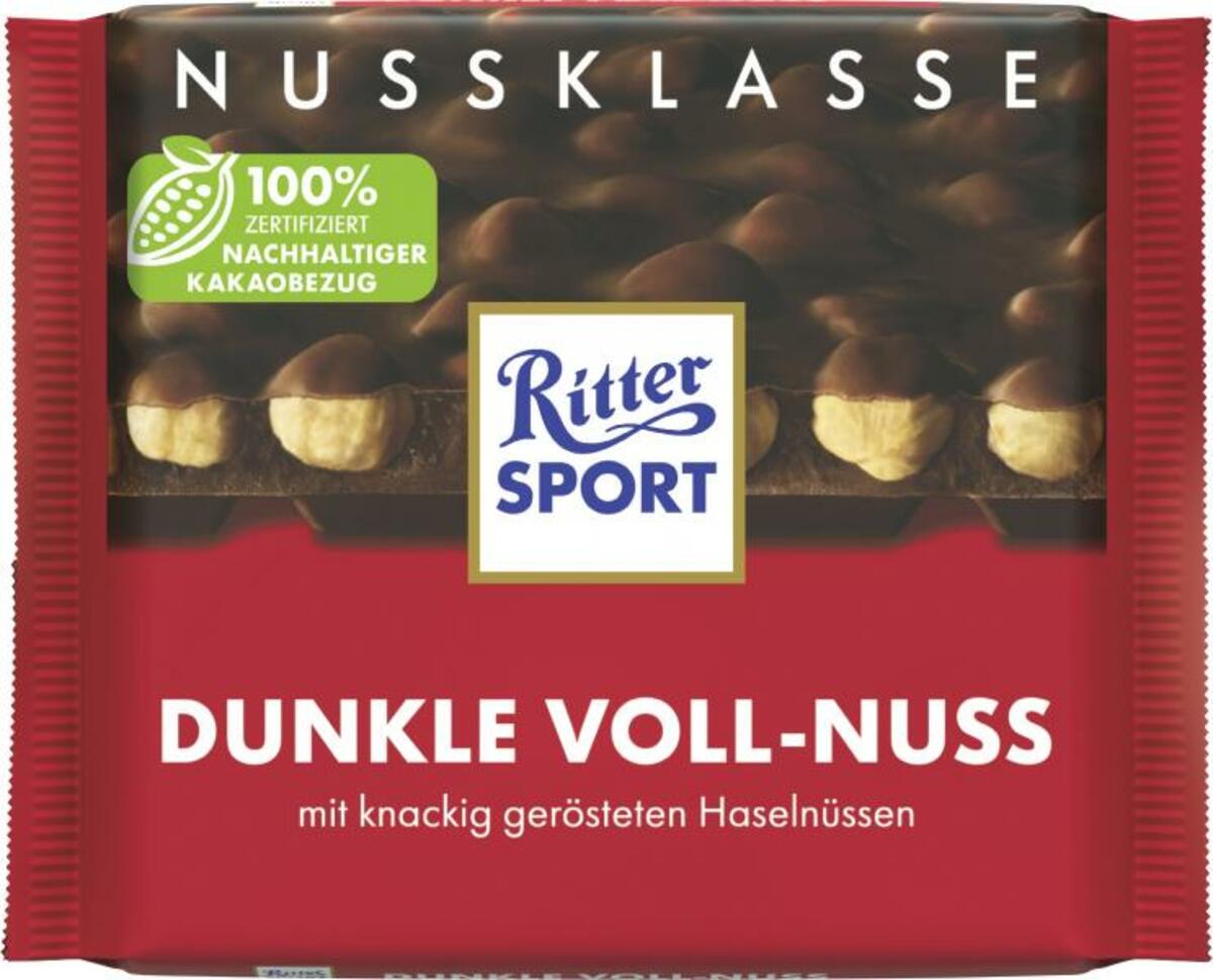 Bild 1 von Ritter Sport Nussklasse Dunkle Voll-Nuss