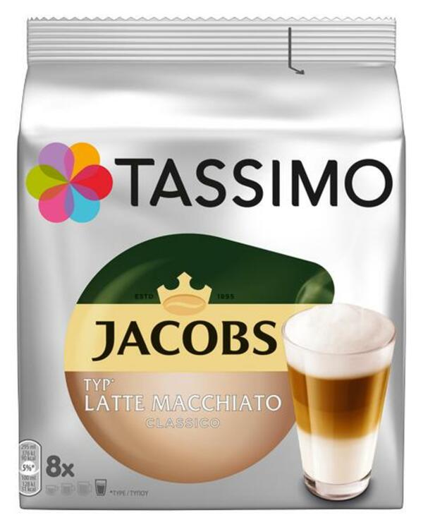 Bild 1 von Tassimo Kapseln Jacobs Typ Latte Macchiato classico, 8 Kaffeekapseln