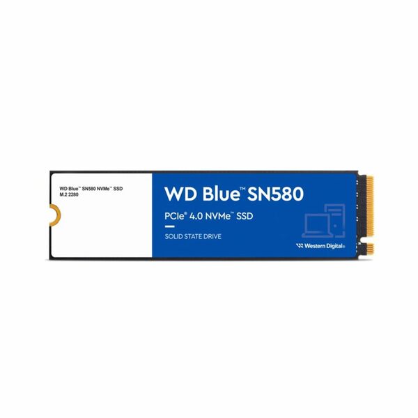 Bild 1 von Western Digital WD Blue™ SN580 NVMe™ interne SSD (500 GB) 4000 MB/S Lesegeschwindigkeit, 3600 MB/S Schreibgeschwindigkeit