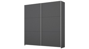 Schwebetürenschrank grau 175 cm 2-türig - AURELIA