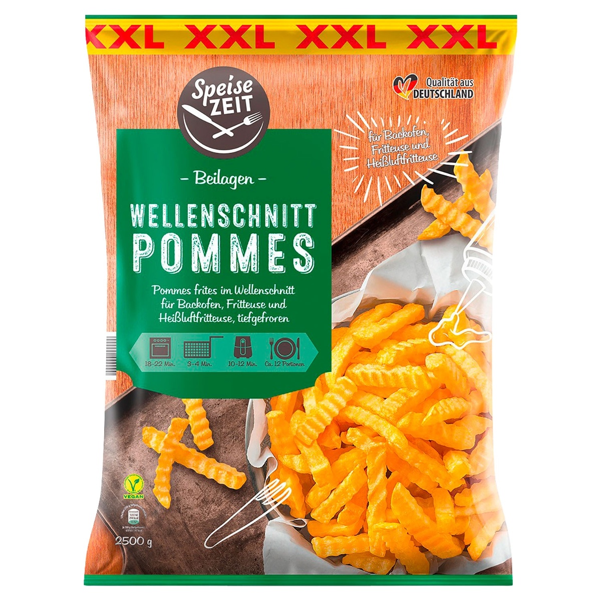 Bild 2 von SPEISEZEIT Pommes Frites oder Wellenschnittpommes 2,5 kg