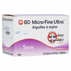 BD Micro-fine Ultra Pen-Nadeln 0,25x5 mm 100  St