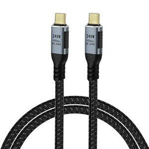 GELRHONR 240W USB C zu USB C Kabel, USB 4,0 Typ C Ladekabel