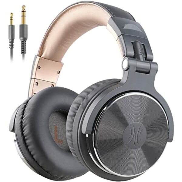 Bild 1 von OneOdio Over Ear Kopfhörer mit Kabel, 50mm Treiber, Bassklang, 6.35 & 3.5mm Klinke, Share-Port, Geschlossene Studio Headphones für DJ, Podcast, Monitor, Handy, PC, MP3/4 (Pro-10 Blau)
