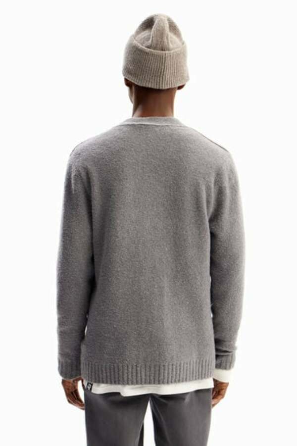 Bild 1 von Einfarbiger Cardigan Textur