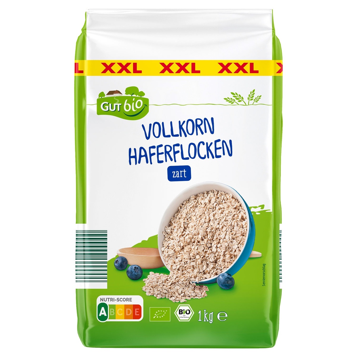 Bild 1 von GUT BIO Bio-Vollkorn-Haferflocken 1 kg