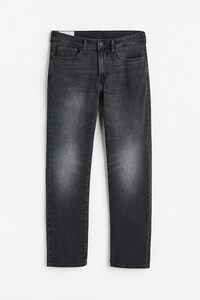 H&M Straight Regular Jeans Dunkelgrau in Größe 33/30. Farbe: Dark denim grey 053
