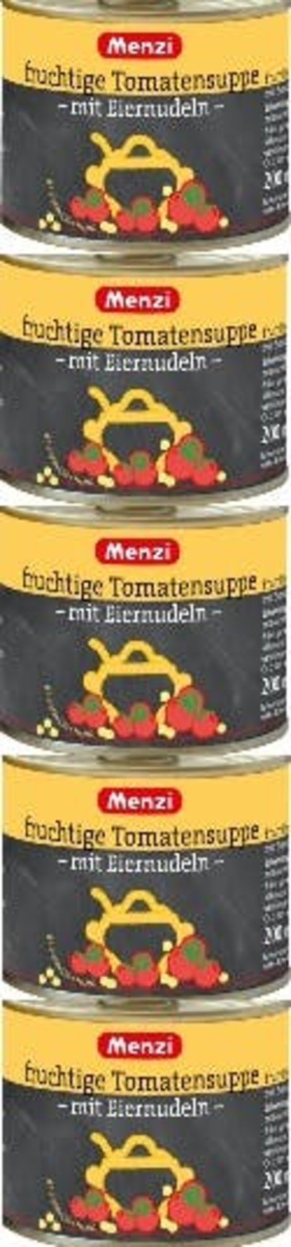 Bild 1 von Menzi Fruchtige Tomatensuppe Mit Biernudeln 5 x 200 ml (1 l)