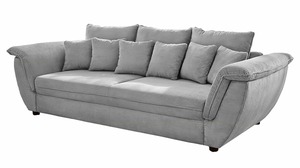 Big Sofa grau Cord 290 cm - Federkern - VENJA