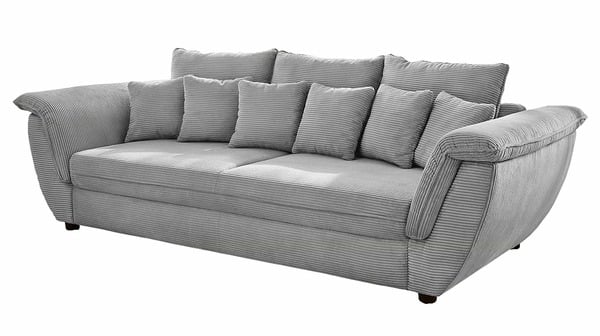 Bild 1 von Big Sofa grau Cord 290 cm - Federkern - VENJA