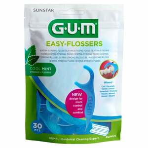 GUM EASY FLOSSERS Zahnseide Sticks 30  St