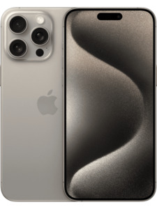 Apple iPhone 15 Pro Max 256 GB Titan Natur mit Magenta Mobil XL 5G