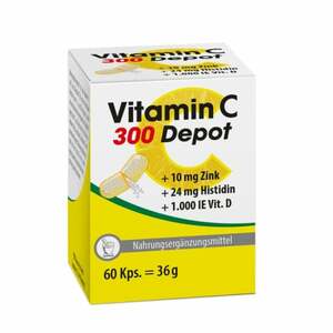Vitamin C 300 Depot + Zink + Histidin + Vitamin D Kapseln 60  St