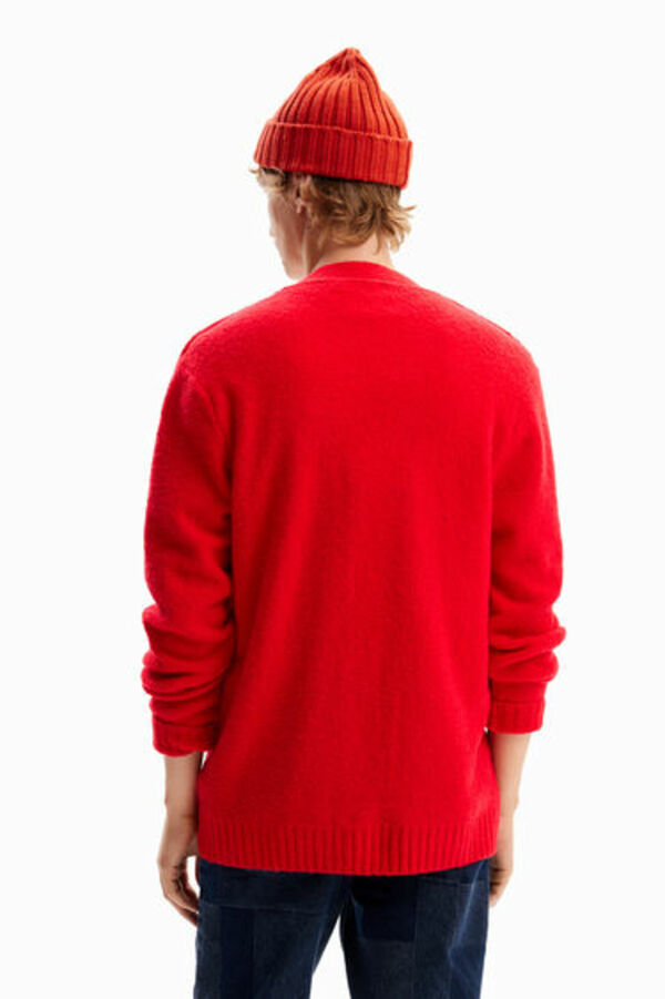 Bild 1 von Einfarbiger Cardigan Textur