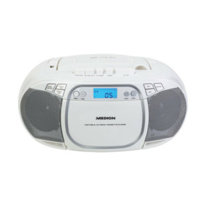 CD-/MP3-/Kassettenspieler E66476 (Md44176), weiß