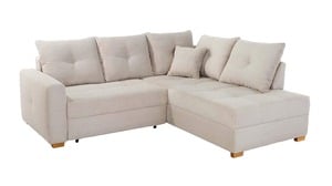 Ecksofa Cordbezug beige 228 x 202 cm - HEIDELBERG