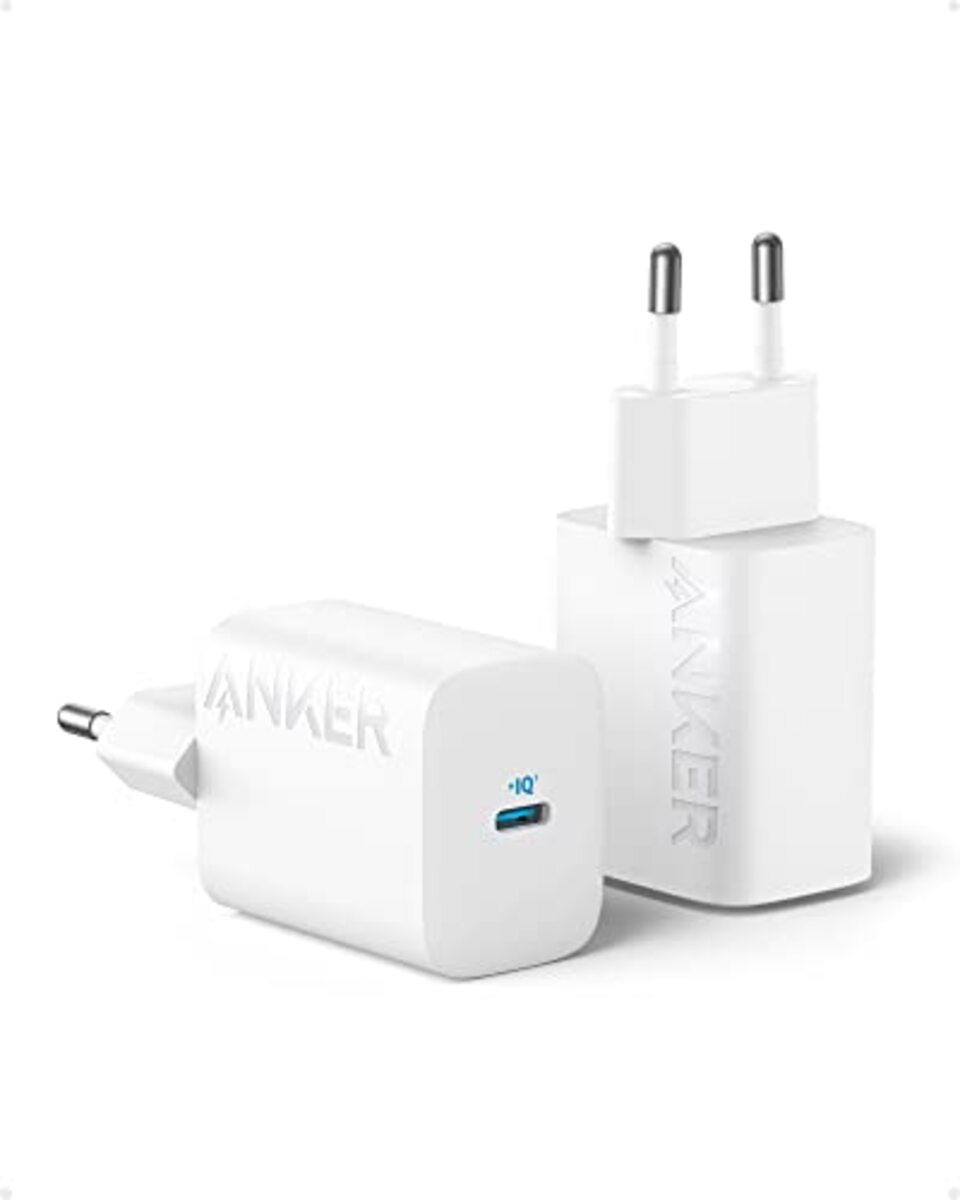 Bild 1 von 30W USB-C Ladegerät (2er Set) Anker 312 USB-C Netzteil, Kompaktes High-Speed Schnellladegerät für iPhone, Samsung S23, MacBook Air, Pixelbook, iPad Pro und weitere (ohne Ladekabel)