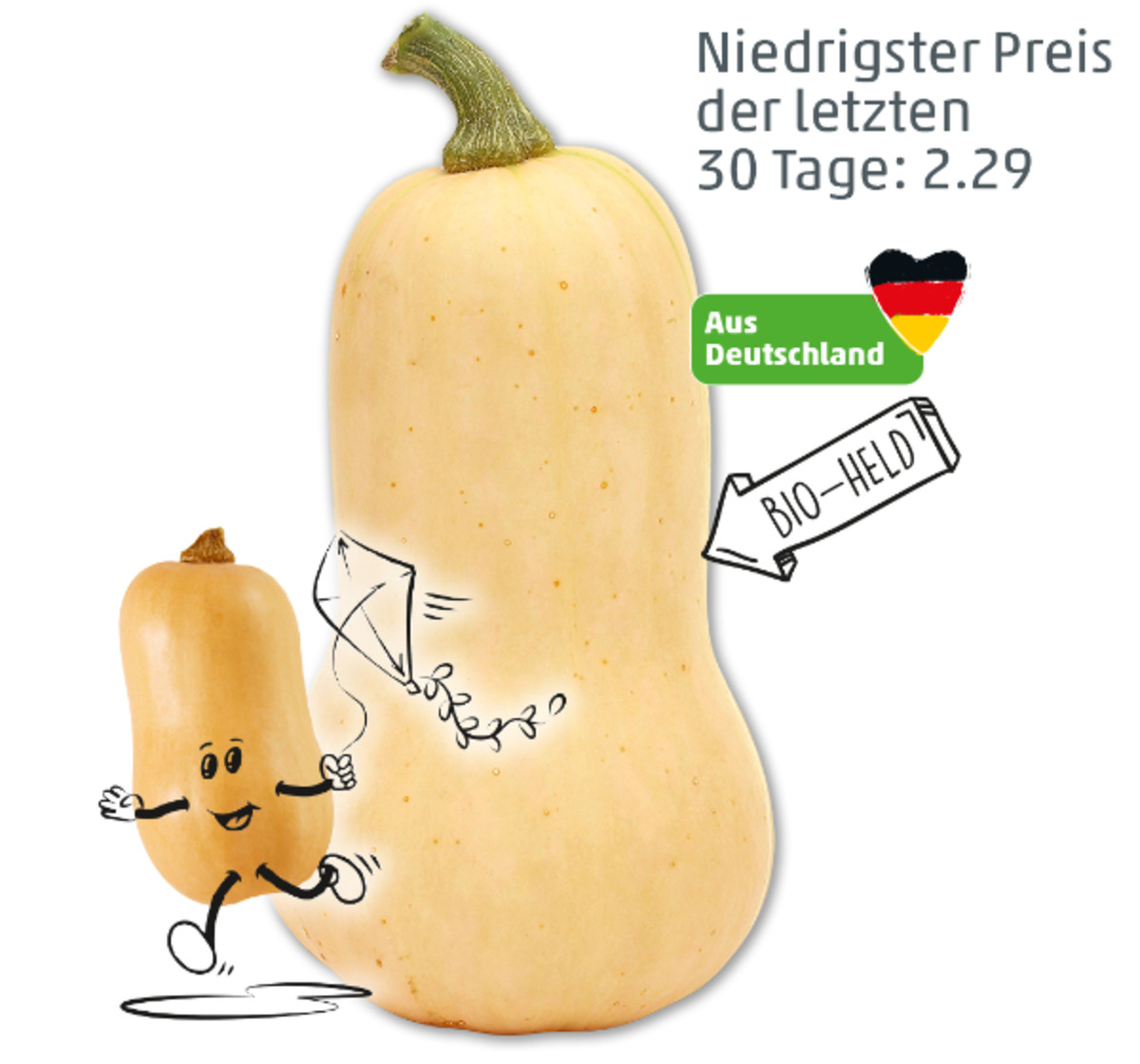 Bild 1 von NATURGUT Deutscher Bio-Butternutkürbis