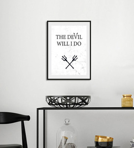 queence Bild "THE DEVIL WILL I DO", Schriftzug, (1 St.)